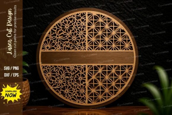 Create H1 From Floral Circle Frame Laser Cut Svg Design MAXIMUM 60 CHARACTERS with Rules Natural, not keyword stuffing, Plain text title only, no list, no explanation, no quotes, no markdown