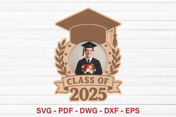 Creative Graduation Cap Photo Frame SVG Designs