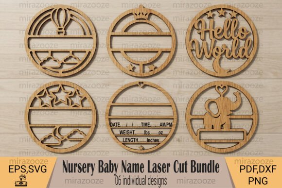 Enchanting Nursery Decor: The Perfect Baby Name Laser Cut Bundle