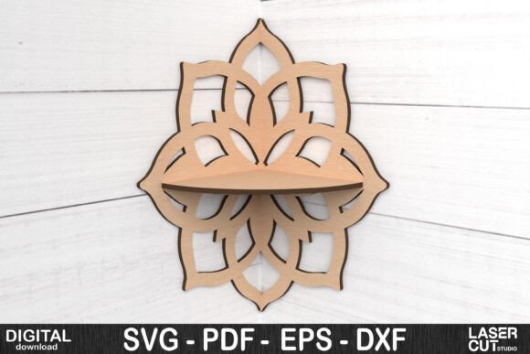 Mandala Wall Corner Shelf SVG: A Guide to Laser-Cut Decor