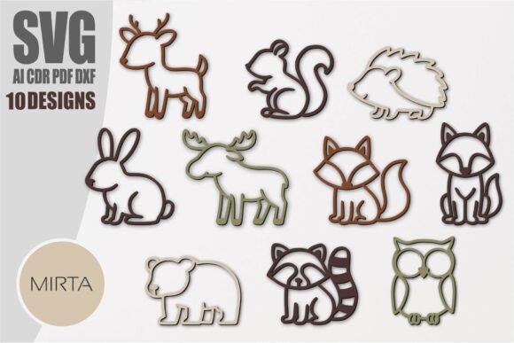 Woodland Animals SVG Bundle: Laser Cut Your Own Forest Friends